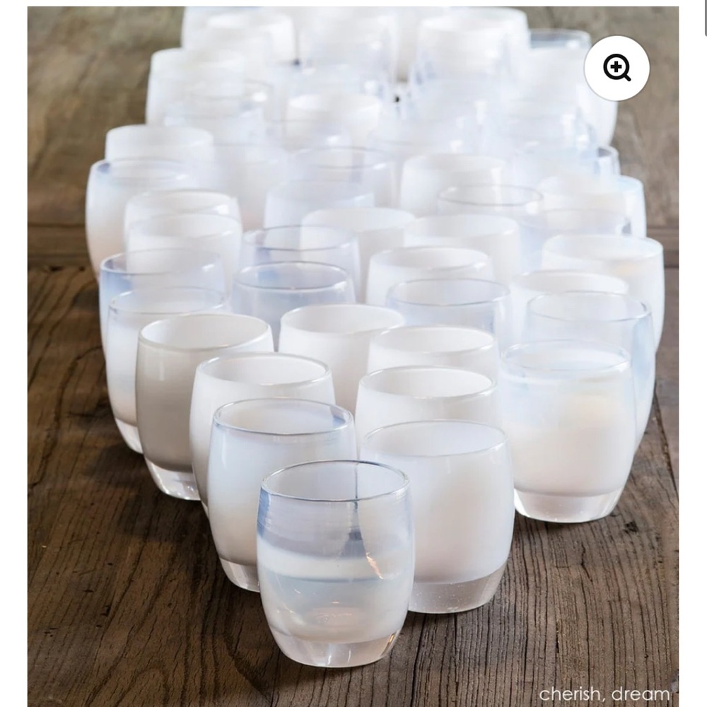Set of 2 glassybaby Dream hand-blown Glass Candle Holder - Picture 3 of 8